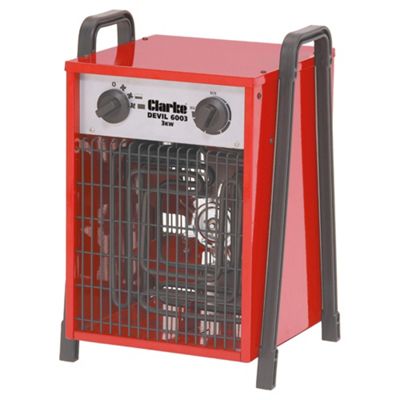 Clarke Devil 6003 industrial 3KW electric fan heater (1Ph)