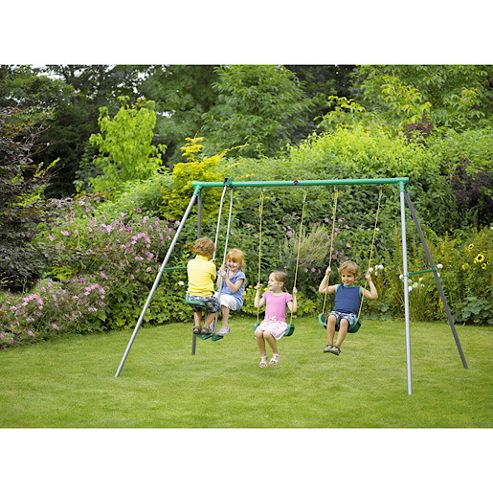 Image of Plum Jupiter Metal Swing Set