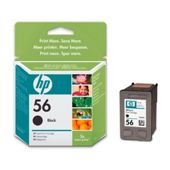HP 56 Printer Ink Cartridge (smudge proof) - Black (C6656AE)