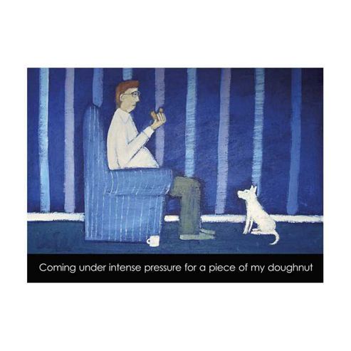 Image of Holy Mackerel Doughnut Greetings Card
