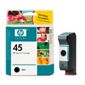 HP 45 Printer Ink Cartridge Black (smudge proof) - 51645AE