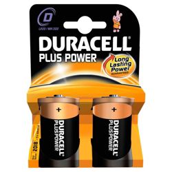 Duracell 2 Pack D Batteries