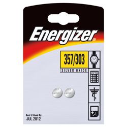 Energizer 2 Pack 357/303 Batteries