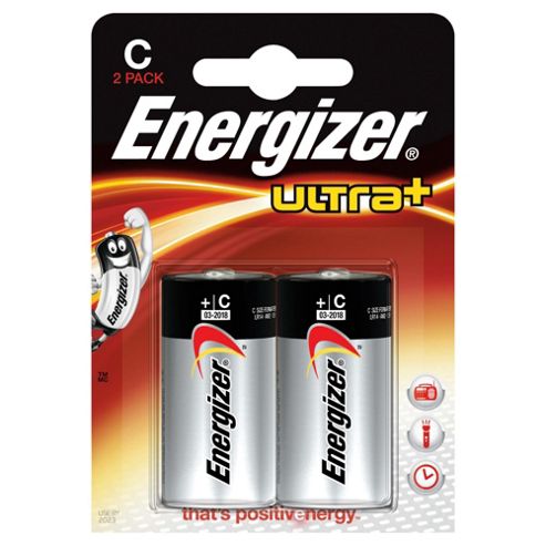 Image of Energizer Ultra+ C 2 Pack Batteries