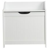 Southwold White Wood Tongue & Groove Style Storage Seat