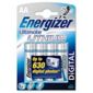 Energizer Ultimate 4  pack lithium AA batteries