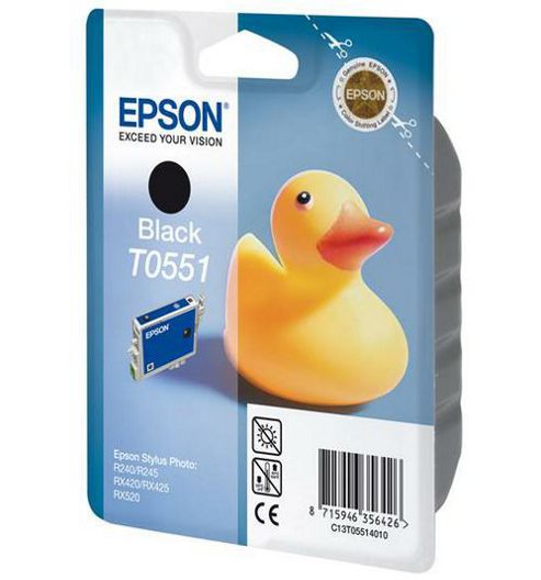 Image of Epson Singlepack Black T0551 Ink Cartridge