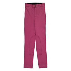Tesco Girls' Heavy Duty Jodhpurs, Pink, Age 9-10