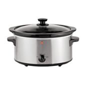 Tesco SC356 Slow Cooker, Brushed steel