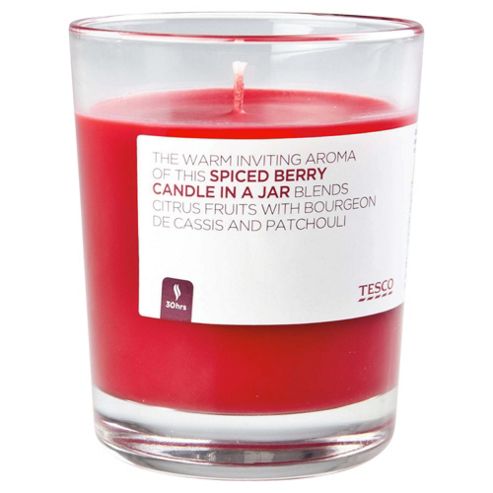 Image of Tesco Spiced Berry Candle In A Jar