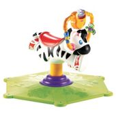 Fisher-Price Bounce & Spin Zebra Green