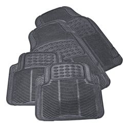 Tesco Car Mats 4 Set Rubber Black