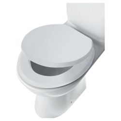 Tesco White Wood Toilet Seat