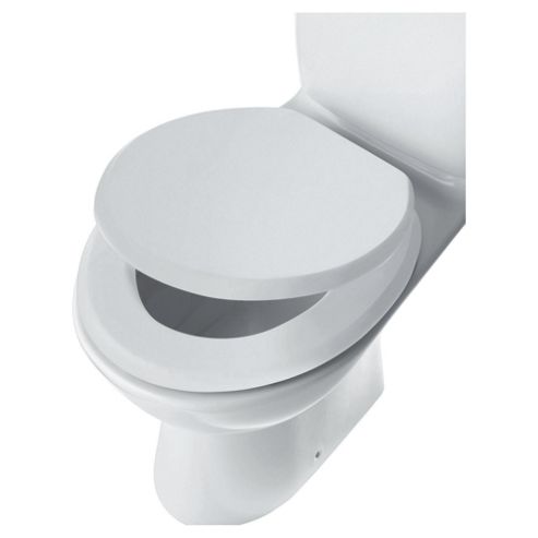 Image of Tesco Wood Toilet Seat, White