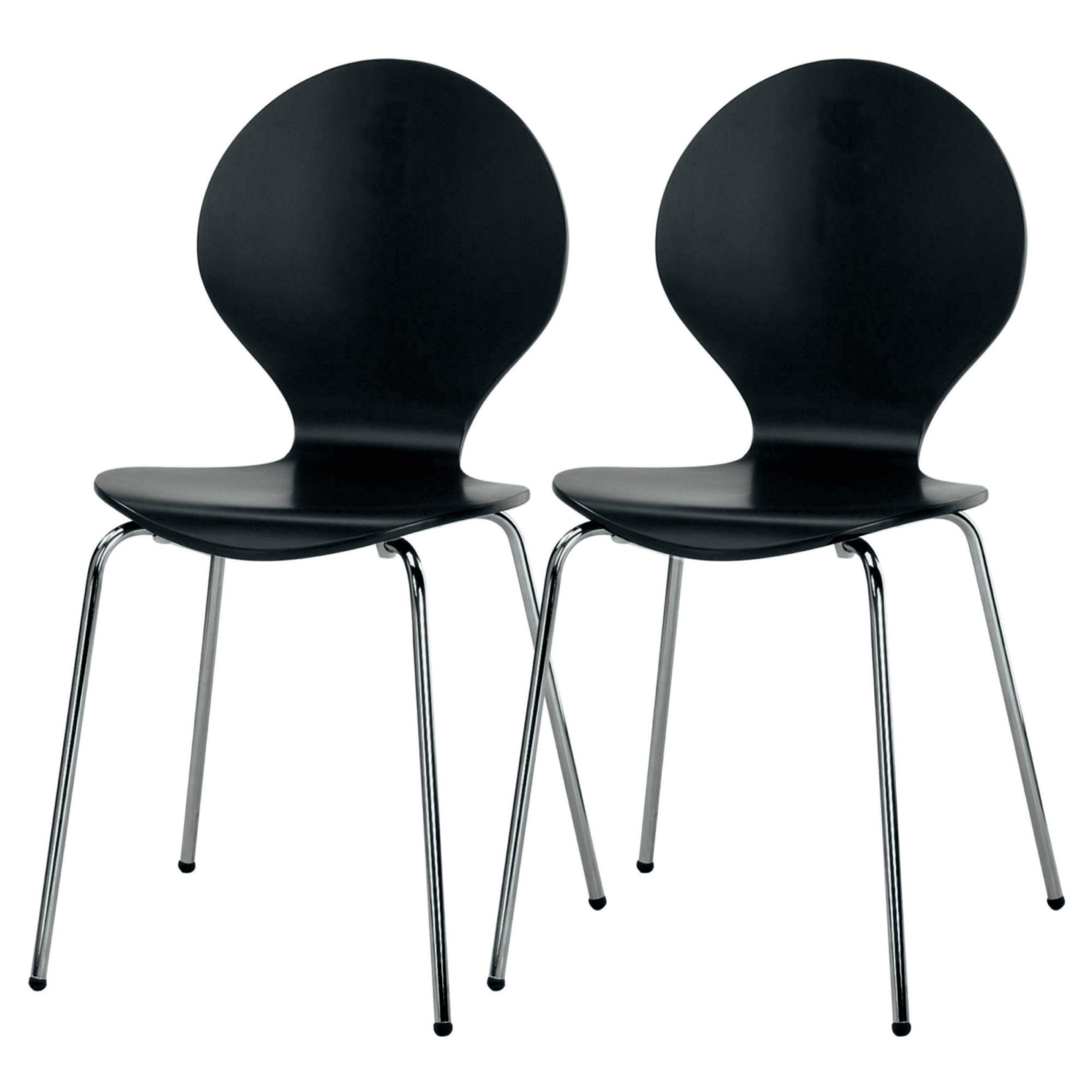 Pair of Bistro chairs, black