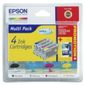 Epson T0441408A Black & Colour Printer Ink Cartridge Multipack (Contains T0441, T0452, T0453, T0454 cartridges)