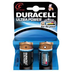 Duracell Ultra M3 2 Pack C Batteries