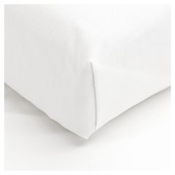 Tesco Single Flat Sheet, White