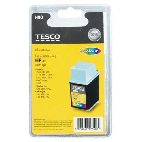 Image of Tesco H80 Remanufactured Ink Cartridge - Tri-colour