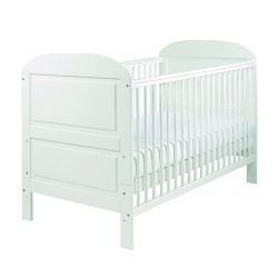 East Coast Angelina Cot Bed, Pure White