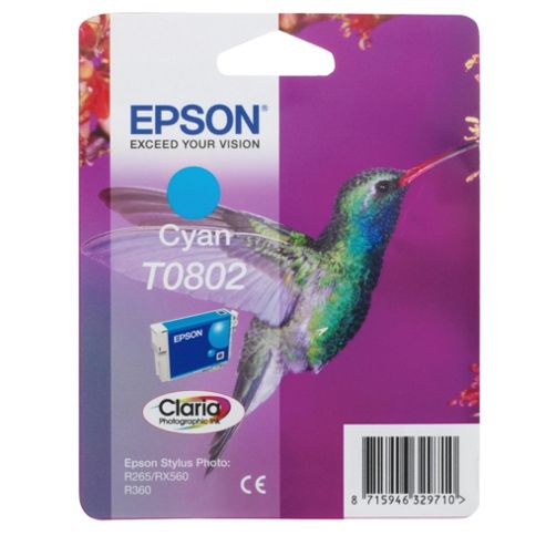 Image of Epson T0802 Cyan Ink Cartridge