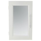 Southwold White Wood Single Door Cabinet With Straight Handle
