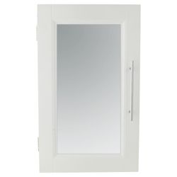 Southwold White Wood Single Door Cabinet With Straight Handle