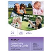 Tesco Premium photo greeting card - 20 Sheets