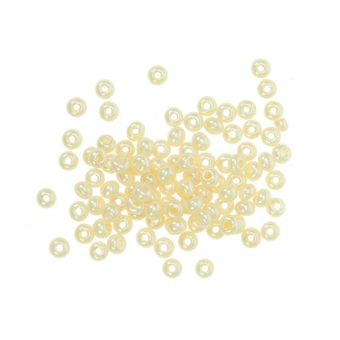 Image of Czech Seed Bead 6/0 Op Pearl Eggshell