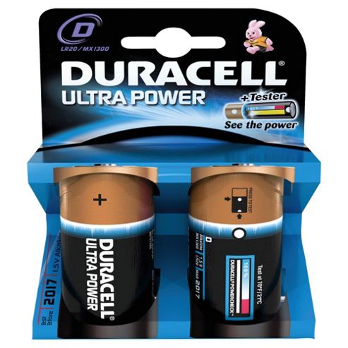 Image of Duracell 2 Pack D Batteries