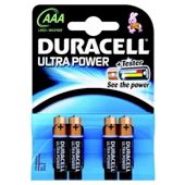 Duracell Ultra Power 4 Pack AAA Batteries