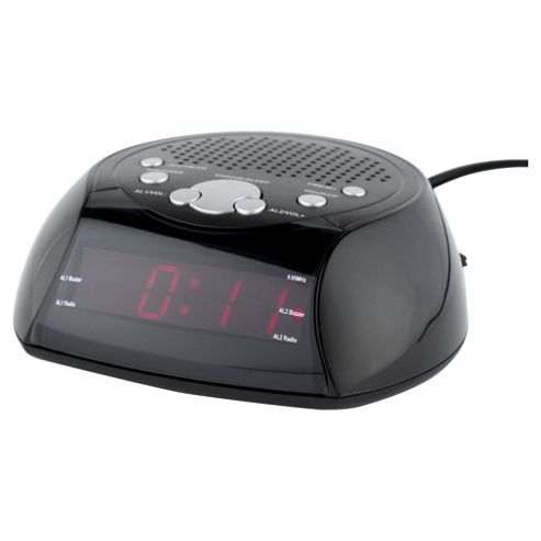 Image of Tesco Cr106r Clock Radio Black