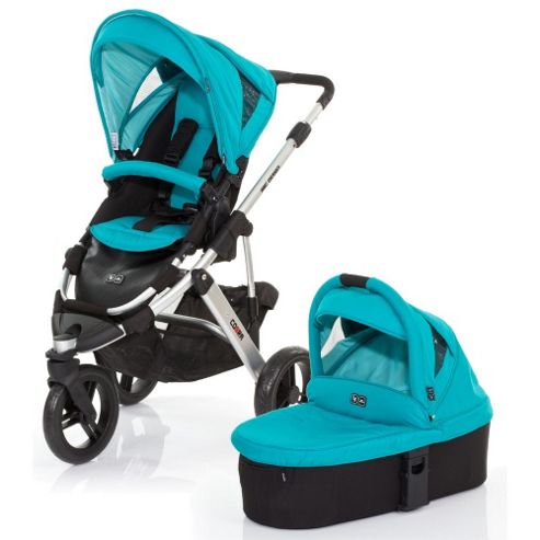 Image of Abc Design Cobra 3 In 1 Pushchair & Carrycot (silver/coral)