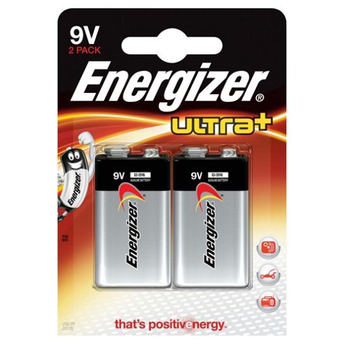 Image of Energizer Ultra+ 2 Pack 9v Batteries