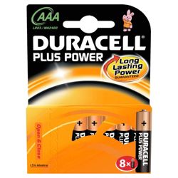 Duracell Plus 8 Pack AAA Batteries
