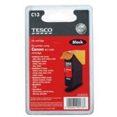 Tesco C13 Black Ink Cartridge (Compatible with printers using Canon BCI-3E BK Cartridge)