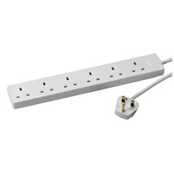 Tesco 6 Way - 1m Extension Lead