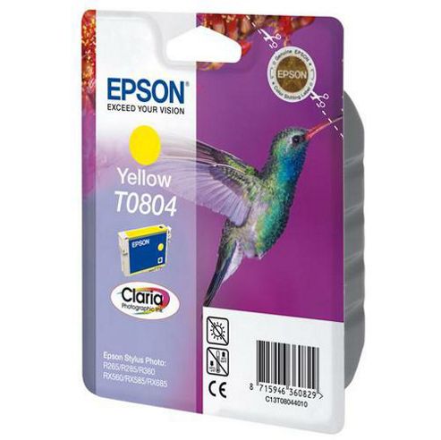 Image of Epson T0804 Printer Ink Cartridge - Yellow