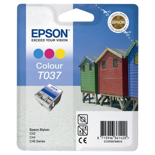 Image of Epson T037 Printer Ink Artridge - Colour