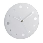 Frosted Glass And Mirror Wall Clock