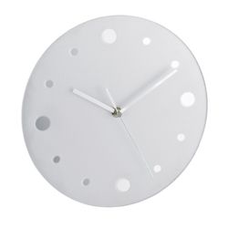 Frosted Glass And Mirror Wall Clock