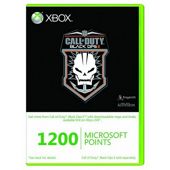 Xbox Live - 1200 Microsoft Points - Call of Duty : Black Op's branded