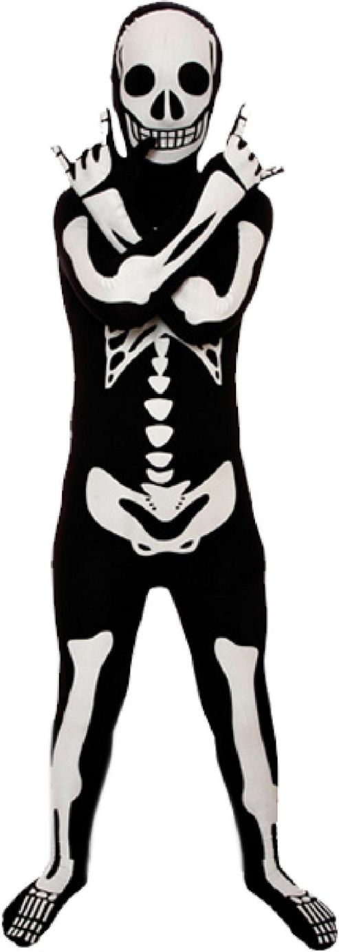 Image of Morphsuit Skeleton - Child Costume 6-8 Years