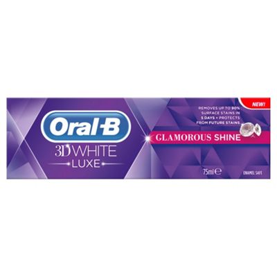 Oral-B 3D White Luxe Glamour Shine Toothpaste 75Ml