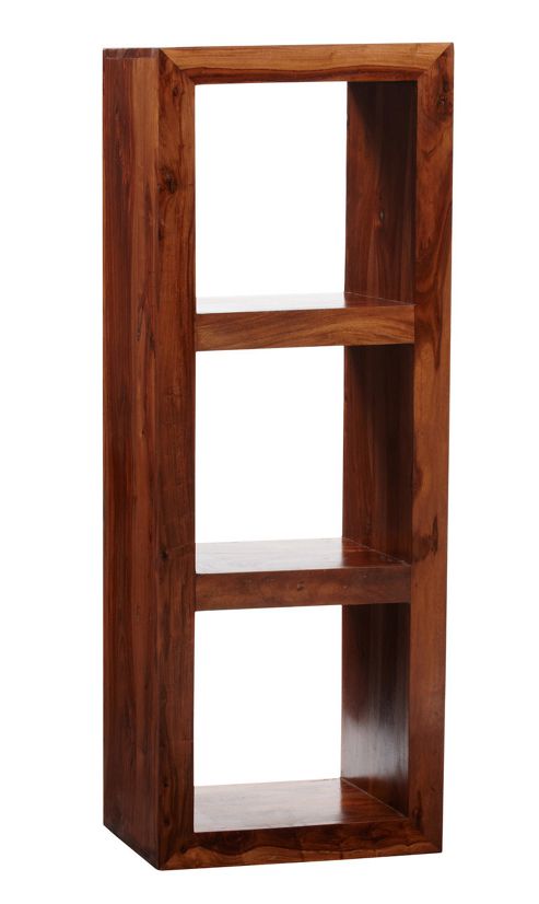 Image of Indian Hub Cube Sheesham Three Hole Storage Cube