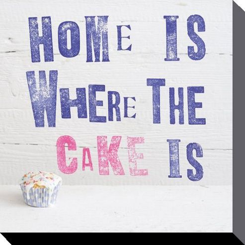 Image of Howard Shooter Home Is Where The Cake Is Canvas Print