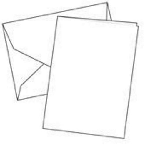Image of Cards Single Fold A5 White 10 Pk