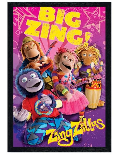 Image of Zingzillas Black Wooden Framed Big Zing Poster