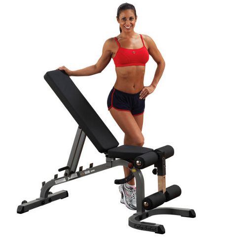 Image of Body-solid Flat/incline/decline Bench (grey)