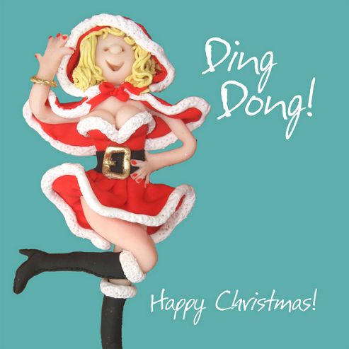 Image of Holy Mackerel Happy Christmas, Ding Dong Greetings Card